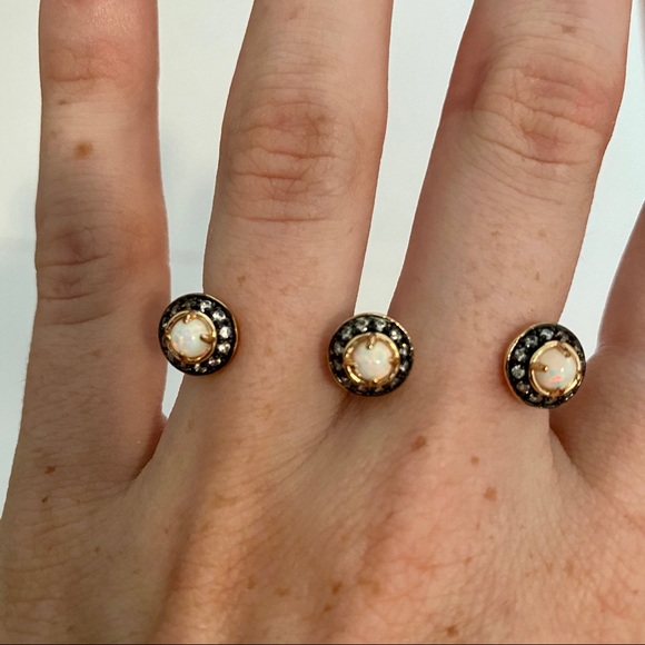 Kendra Scott Odette Ring Rose Gold Opal - Picture 5 of 5